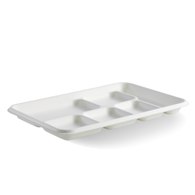 Biodegradable and Compostable Sugarcane Bagasse Tray